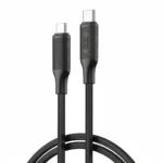 XO NB-Q265B USB-C to USB-C PD 60W Silicone Cable, 1m, Black