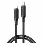 XO NB-Q265B USB-C to USB-C PD 60W Silicone Cable, 1m, Black