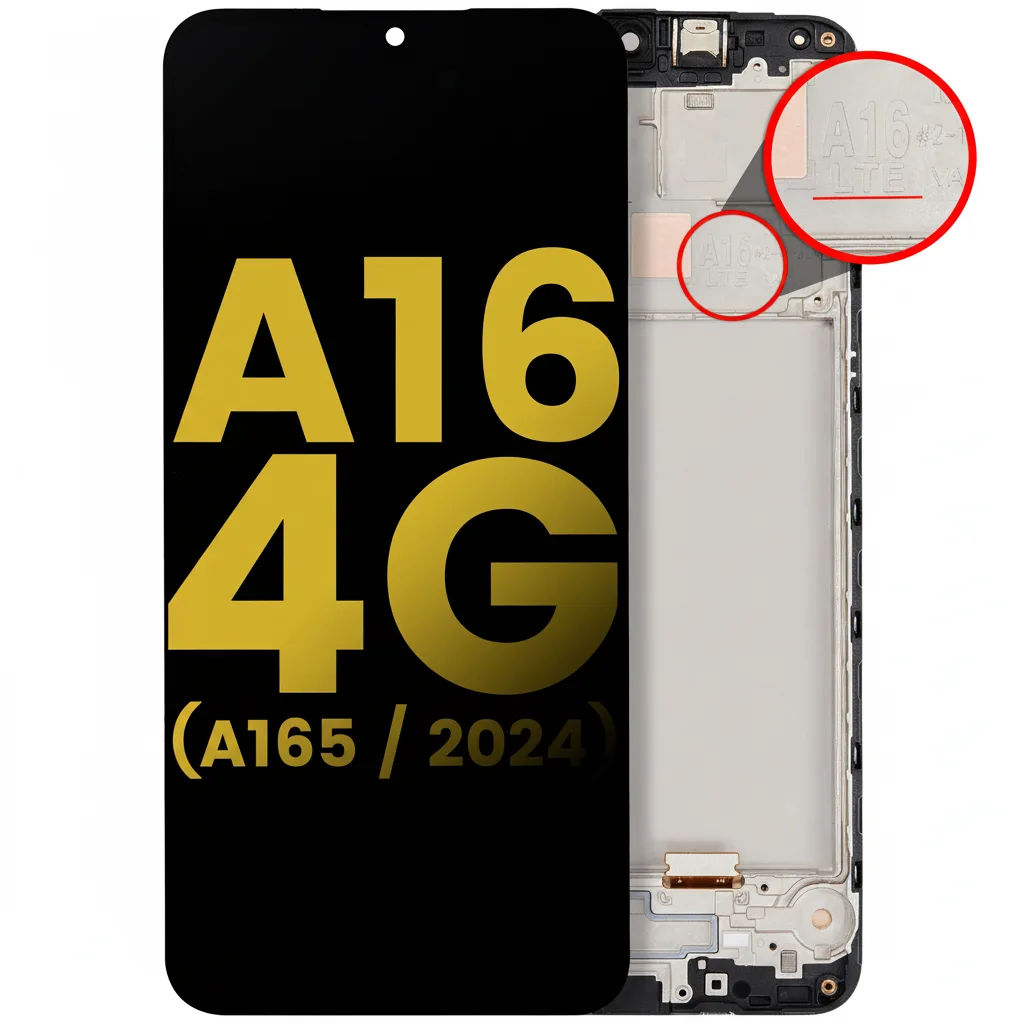 DF-PRT-SCRN-0003-01 Refurbished OLED Assembly with Frame for Samsung Galaxy A16 4G (A165)