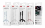 XO 60W PD USB-C to USB-C Cable, 1m, White – Fast Charging & Data