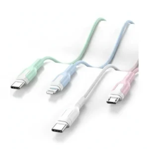 XO-NB212 USB Type-C Fast Charging Cables, 2.1A, 30-Pack, Multi-Color