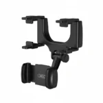 XO C70 360° Rearview Mirror Car Phone Holder, Black, Adjustable
