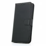 Smart Magnet PU Leather Wallet Case for Redmi Note 12/11 Pro Black
