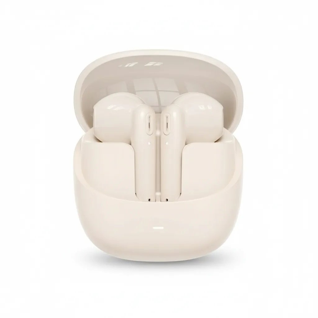 DF-XO-EARP-0002-01 XO X39 TWS Bluetooth 5.3 Beige Earphones with Charging Case