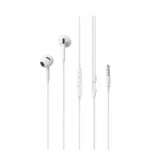 XO Wired 3.5mm Earphones with Mic, In-Line Remote, White, EP77