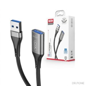 NB220 USB 3.0 to USB data cable, 3 meter length, black color, high-speed durable accessory