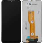LCD replacement screen for Samsung Galaxy A07 A075 4G in black, compatible, high resolution, front view