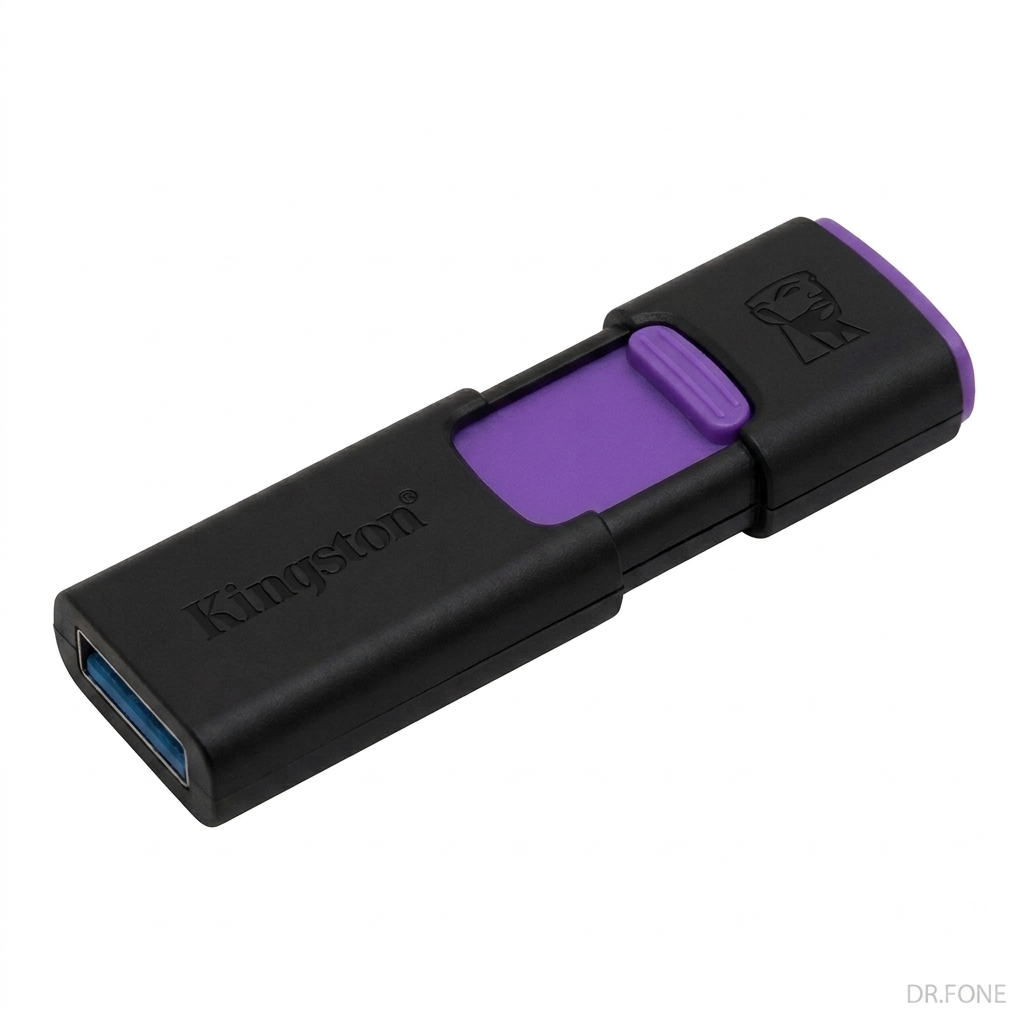 DRFONE-IMG-1 Kingston DataTraveler Exodia S 64GB USB 3.2 Flash Drive, black color, with swivel cap and keyring loop