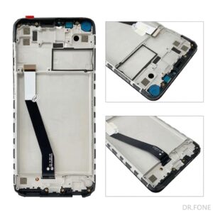 Xiaomi Redmi Note 9 and Redmi 10X 4G LCD replacement in Midnight Gray, front view