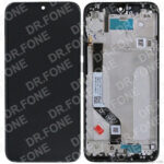 LCD Display with Frame for Xiaomi Redmi Note 7, 7S, 7 Pro in black, replacement screen assembly
