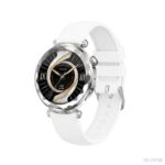 Women's AMOLED Smartwatch featuring diamond-cut faceted bezel, crystal accents, and AMOLED HD display in elegant colors
