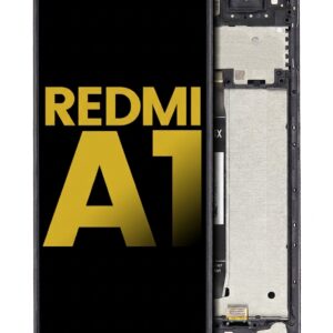Refurbished LCD display assembly with frame for Xiaomi Redmi A1, A2, A1+, A2+, POCO C51, all colors included