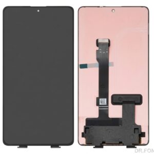 Black LCD replacement screen for Xiaomi Redmi Note 12 Pro 5G and POCO X5 Pro 5G (2022), front view