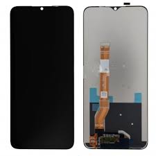 Realme C35 and Narzo 50A Prime (2022) black LCD display replacement screen, compatible and high-quality