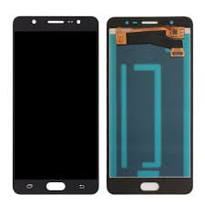 Samsung J7 MAX G615 G615F LCD display replacement in black for screen repair