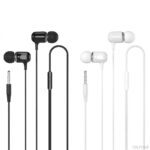 XO EP31 in-ear wired earphones, white color, 1.2m silicone cable, 3.5mm jack, universal compatibility