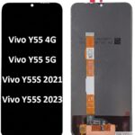 VIVO Y55 original black display and digitizer assembly for Y55 4G, Y55 5G, Y55s 2023 replacement