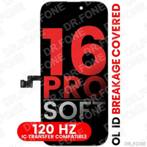 iPhone 16 Pro 120Hz Soft OLED Replacement Screen, IC Transfer Compatible