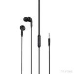 XO EP86 In-Ear Headphones with Mic, Black – 3.5mm Wired Earphones