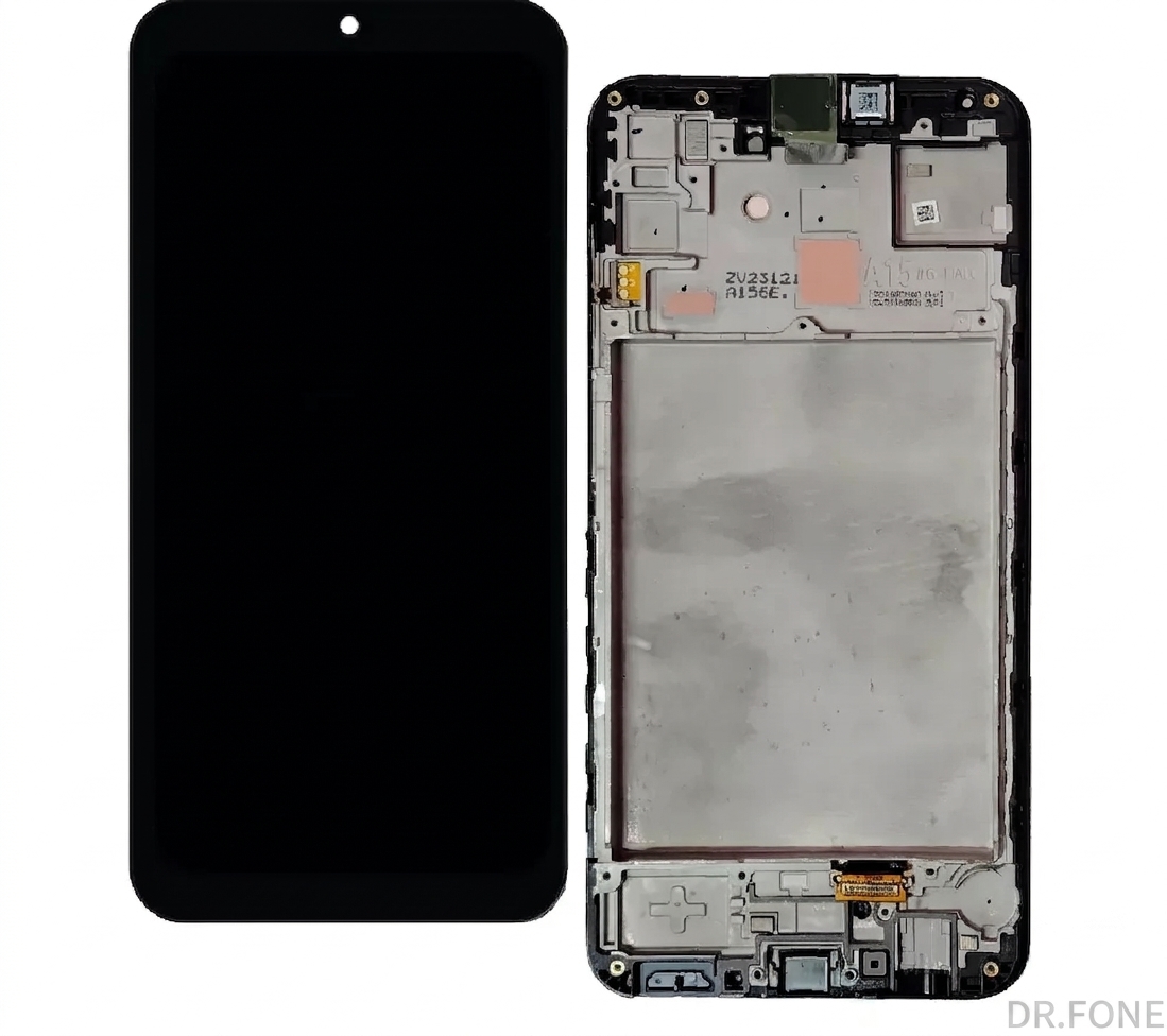 DRFONE-IMG-2479 Samsung Galaxy A15 5G original black LCD display with frame replacement, high quality, compatible part