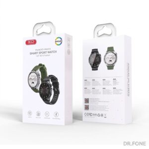 XO-WATCH4 Smart Sport Watch in black with AMOLED display, stylish sport design, available at DR.FONE Cyprus