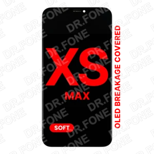 XO7 Soft OLED Screen Replacement Assembly for iPhone XS Max with Pre-Installed Camera Ring and Proximity Bracket