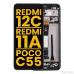 Refurbished LCD Assembly with Frame for Redmi A5 4G/ POCO C71 (ALL COLORS)