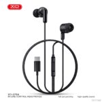 XO EP84 Type-C Wired In-Ear Headphones with Mic, Black