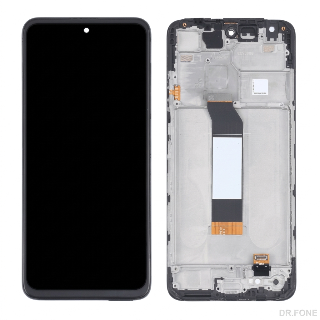 DRFONE-IMG-2272 Black LCD replacement for Xiaomi Poco M3 Pro 5G, Redmi Note 10 5G, Note 10T 5G (2021), premium display part