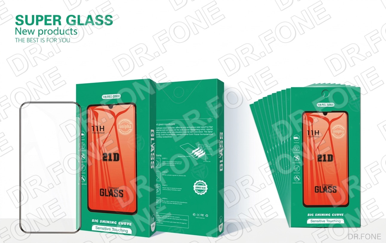 DRFONE-IMG-1 Samsung Galaxy A15 3D clear tempered glass screen protector, curved edge, ultra-clear, scratch-resistant