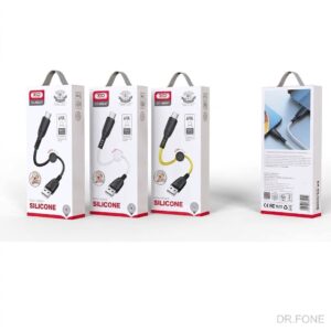 Suluo Series 6A USB Type-C portable silicone data cable 25cm with cable clip, tangle-free design