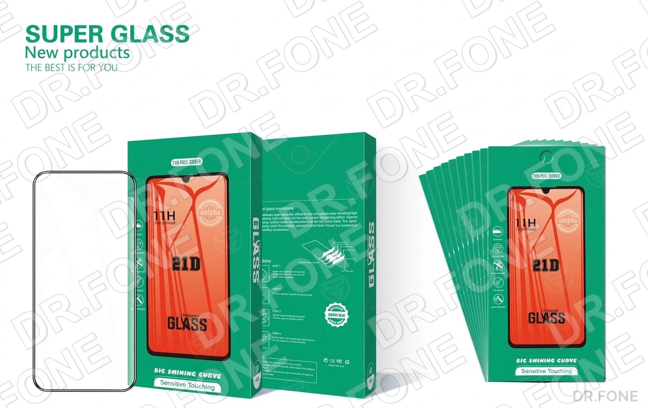 DRFONE-IMG-1 Samsung Galaxy A25 5G 3D clear tempered glass screen protector, edge-to-edge coverage, scratch-resistant