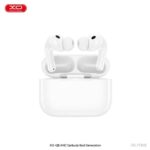 XO-Q8 2nd Gen ANC Wireless Earbuds in white with charging case, noise cancellation, Bluetooth, and ergonomic in-ear design.