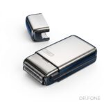 XO CF8 Cordless Electric Foil Shaver – Compact Gray Travel Razor