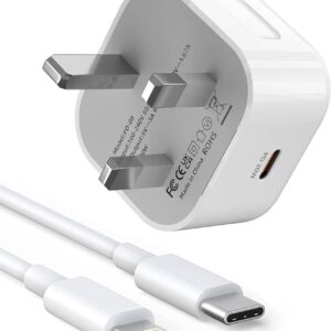 CE15 (UK) PD20W USB-C fast charging charger with Type-C cable, CE certified, UK plug
