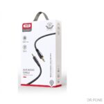 XO NB-R241C transparent 3.5mm male to 3.5mm male audio cable for smartphones, headphones, and speakers