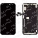 iPhone 11 Pro Max LCD OLED assembly replacement, Soft OLED screen, black color, compatible display part