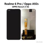 LCD replacement display for OPPO Reno4 Z, OPPO A92s 5G and Realme 6 Pro (2020) in black