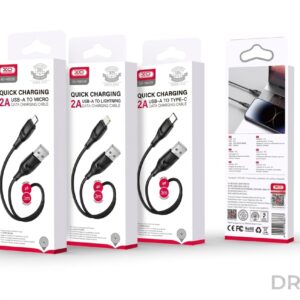 NB238 Zeus Series 3M Liquid Silicone High Elastic Micro USB Cable, flexible tangle-free design