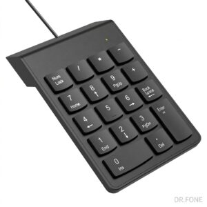 XO Mini Numeric Keypad USB external number pad compact design for laptops and data entry