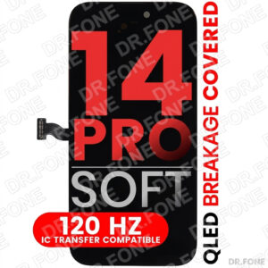 iPhone 14 Pro Soft OLED Replacement Screen, 120Hz, IC compatible, Dynamic Island ready, vivid color display