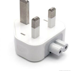 UK 3-Pin Duckhead Plug Adapter for Apple MagSafe & USB-C Chargers