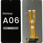 Samsung Galaxy A06 SM-A065 LCD display replacement screen in black for 2024 model, compatible with original device