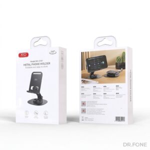 XO C151 black 360-degree rotating holder stand for car, universal fit for smartphones and GPS devices