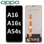 Black replacement LCD screen for OPPO Realme A16, A16s, and A54s (2021), high-quality display part