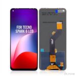 Black LCD screen compatible with Infinix Hot 10i, Tecno Spark 7 KF6n, and Spark 7 Go KF6m smartphones