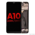 Samsung Galaxy A10 (2019) A105 LCD assembly with frame, black, for dual SIM models – replacement display