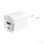 XO wall charger CE21 PD 30W 1x USB-C 1x USB white