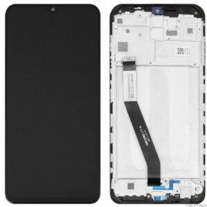 Original black LCD display with frame for Redmi 9, replacement screen assembly for Xiaomi smartphone