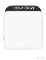 87W USB-C Power Adapter OEM Grade A for MacBook, iMac, and USB-C devices – fast charging, foldable prongs, compact design.
